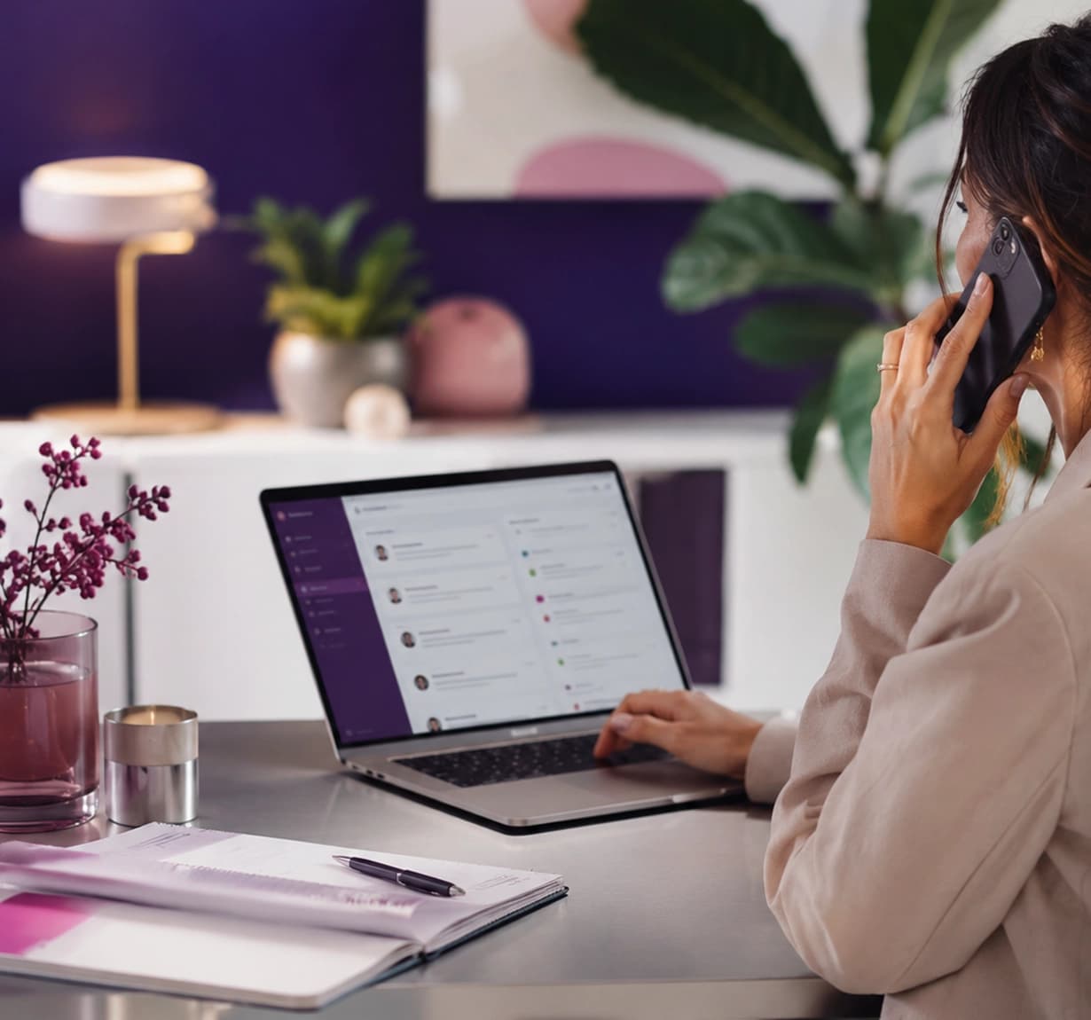 Client care support workspace