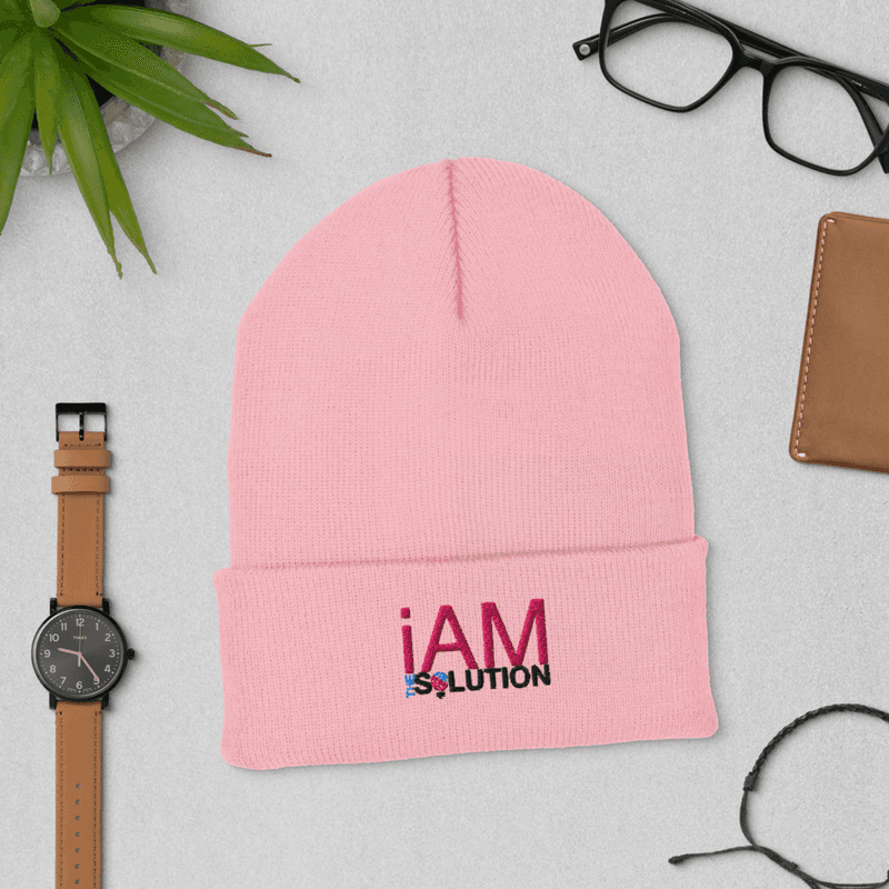 Pink Cuffed Beanie