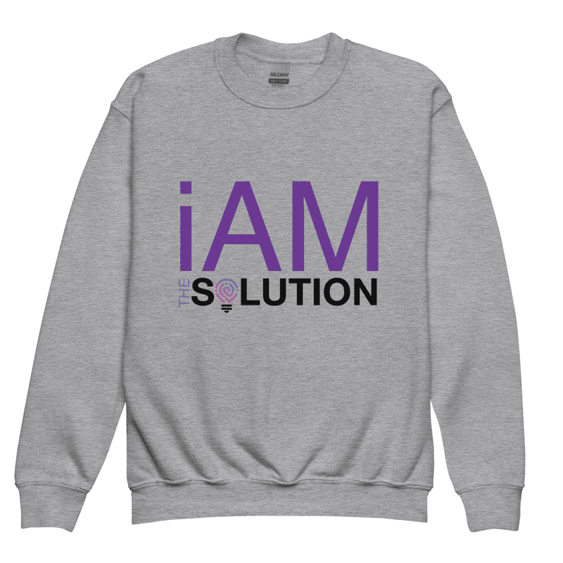 Grey youth crewneck sweatshirt